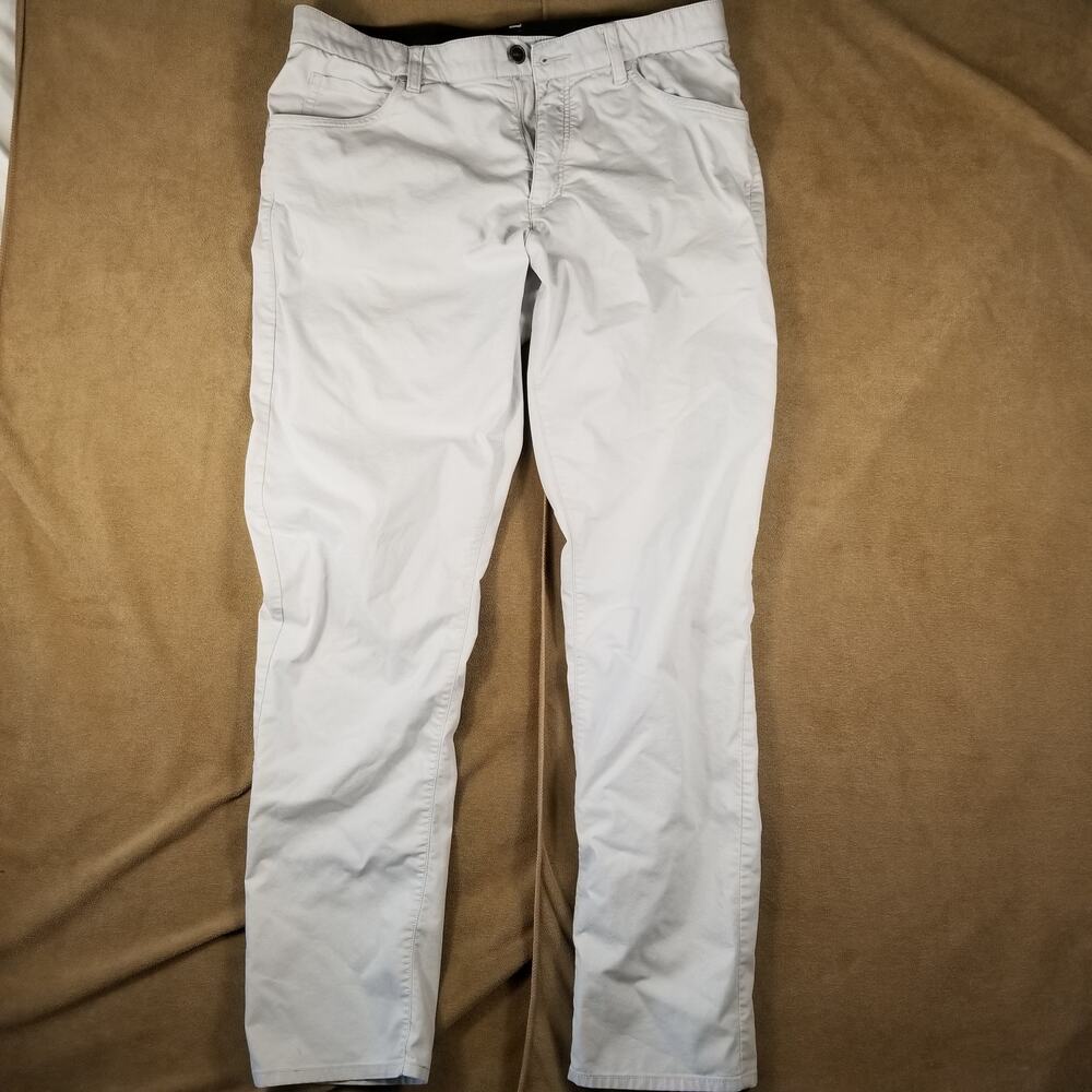 Nike Golf Pants Mens 32x32 Light Grey Off-White Dri-FIT Stretch Chino DA4089
